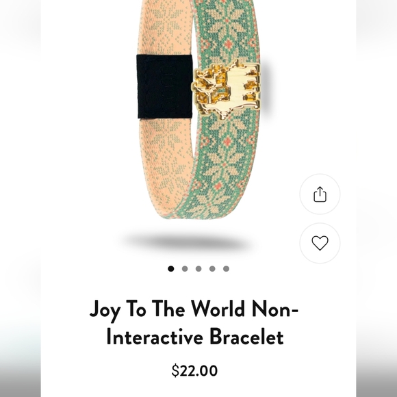 ZOX "JOY TO THE WORLD" #3441 W GOLD REINDEER CHARM ADVENT COLLECTIBLE WRISTBAND - Picture 9 of 10